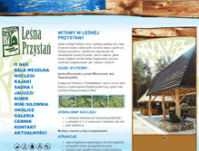 Tablet Screenshot of lesnaprzystan.com